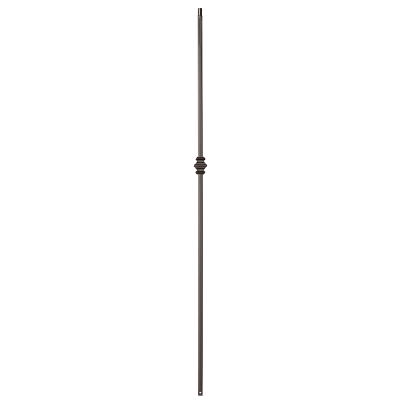 Shape Series 1/2" Square x 44"H Single Knuckle Hollow Iron Baluster