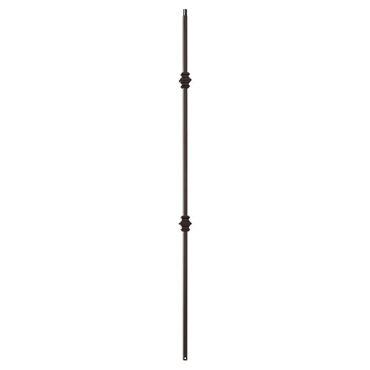 Shape Series 1/2" Square x 44"H Double Knuckle Hollow Iron Baluster