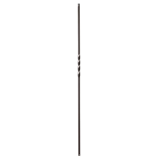 Twist Series 1/2" Square x 44"H Single Twist Hollow Iron Baluster