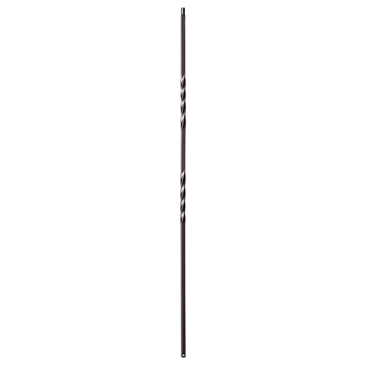 Twist Series 1/2" Square x 44"H Double Twist Hollow Iron Baluster